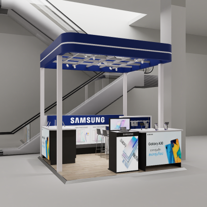 ออกแบบ ผลิต และติดตั้งร้าน : ร้าน Samsung Big C ขอนแก่น